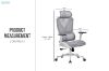 Picture of NOEMI Premium High Back Office Chair with Seat Slider (Grey)