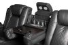 Picture of MONROSE Air Leather Dual Motor Reclining Sofa Range (Black) - 3RRC+2RRC+1R Sofa Set