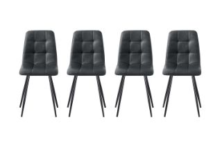 Picture of SAROTO Dining Chair (Charcoal) - 4 Chairs in 1 Carton