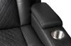 Picture of MONROSE Air Leather Dual Motor Reclining Sofa Range (Black) - 3RRC+1R+1R Sofa Set