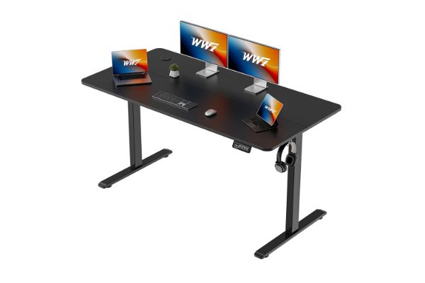 Picture of NEXUS 140 Electric Height Adjustable Standing Desk with LED Display (Black)