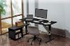 Picture of NEXUS 160 Electric Height-Adjustable Standing Desk With Side Cabinet Shelf & LED Display & USB Charging Port (Black)