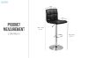 Picture of AKALI Adjustable Swivel Gas Lift Bar Stool (Black)