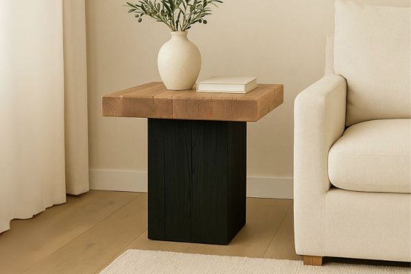 Picture of ALMOND Reclaimed Pine Wood Side Table