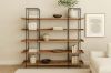 Picture of ELMORE 181x180cm 5-Tier Reclaimed Pine Wood  Shelves