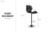 Picture of LIBBY Adjustable Swivel Gas Lift Bar Stool (Black) - 4 Stools in 1 Carton