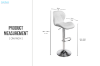 Picture of LIBBY Adjustable Swivel Gas Lift Bar Stool (White) - 4 Stools in 1 Carton