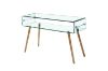 Picture of MURANO 120 Box Bent Glass Hall Table with Shelf