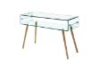 Picture of MURANO 120 Box Bent Glass Hall Table with Shelf