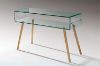 Picture of MURANO 120 Box Bent Glass Hall Table with Shelf