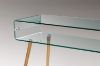 Picture of MURANO 120 Box Bent Glass Hall Table with Shelf