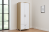 Picture of DUBLIN 2-Door 2-Drawer Wardrobe (White & Oak Colour)