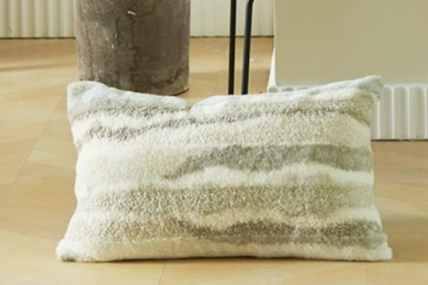 Picture of Textured Plush Color Cushion with Inner (50x30)