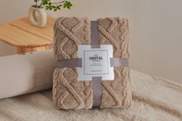 Picture of Soft Jacquard Pattern Blanket (150x200) Multiple Colours
