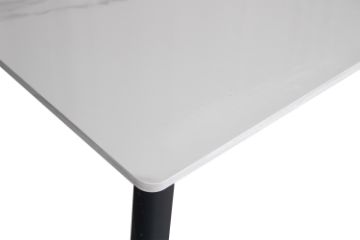 Picture of MIKASA 120 Sintered Stone Top Dining Table (Crisp-White) 