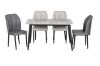Picture of MIKASA 120 Sintered Stone Top 5PC Dining Set (Grey Table)