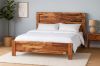 Picture of PHILIPPE Single/King Single/Double/Queen Size Acacia Wood Bed Frame (Rustic Java Colour)