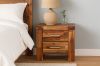 Picture of PHILIPPE Acacia Wood 2-Drawer Bedside Table (Rustic Java Colour)