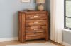 Picture of PHILIPPE 4-Drawer Tallboy (Rustic Java Colour)
