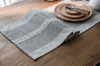 Picture of Jacquard Geometric Pattern Table Runner/Bed Runner in 2 Sizes (Grey)