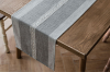 Picture of 376-009 Jacquard Geometric Pattern Table Runner/Bed Runner (Grey) - 33cmx200cm