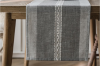 Picture of 376-009 Jacquard Geometric Pattern Table Runner/Bed Runner (Grey) - 33cmx200cm