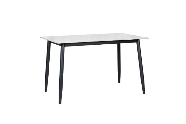 Picture of MIKASA 120 Sintered Stone Top Dining Table (Crisp-White) 