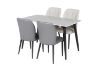 Picture of MIKASA 120 Sintered Stone Top 5PC Dining Set (Grey Table)