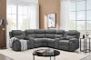 Picture of HARLAN Manual Recliner Corner Sofa with Cup Holders and Storage Console