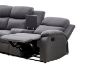 Picture of HARLAN Manual Recliner Corner Sofa with Cup Holders and Storage Console