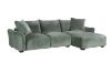 Picture of ROTTERDAM Sectional Fabric Sofa (Green) - Chaise Facing Right
