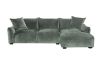 Picture of ROTTERDAM Sectional Fabric Sofa (Green) - Chaise Facing Right