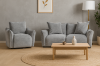 Picture of ROTTERDAM 3 Seater Fabric Sofa (Grey)