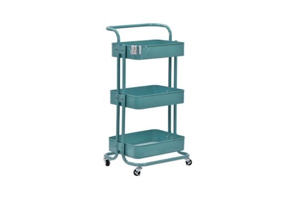 Picture of TARKA 3 Tier Wheel Trolley/Cart Storage Rack (Green)