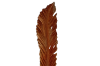 Picture of 650-008 118cm Large Leaf-Shaped Teak Root Carving Sculpture