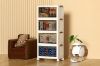 Picture of BONZY 4-Tier Foldable Utility Cart Storage Cabinet with Wheels
