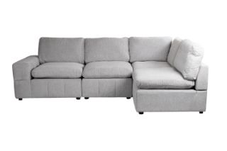 Picture of LUXEON Sectional Modular Sofa Range - 4PC Chaise Facing Right Combo Set (LAF Armchair + Armlessx2 + Corner)