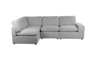 Picture of LUXEON Sectional Modular Sofa Range - 4PC Chaise Facing Left Combo Set (RAF Armchair + Armlessx2 + Corner)