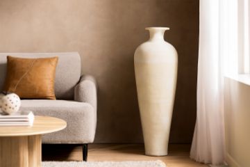 Picture of 650-006 Terracotta Decorative 100cm Large High Vase 