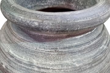Picture of 650-003 Terracotta Vase (Grey) - 23x30