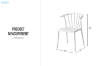 Picture of ZELMA Dining Chair - UV, Water & Moisture Resistance (White)