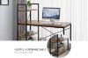 Picture of SHELTON 120 Office Desk with Shelves