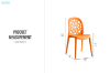 Picture of ANTHEA Cafe Chair/Dining Chair (Orange)
