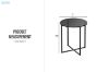 Picture of OTIS D68 Tempered Glass Top Dining Table/Bar Table (Black)