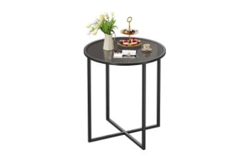 Picture of OTIS D68 Tempered Glass Top Dining Table/Bar Table (Black)