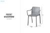 Picture of TUFEX Dining Chair - UV, Water & Moisture Resistance (Grey)