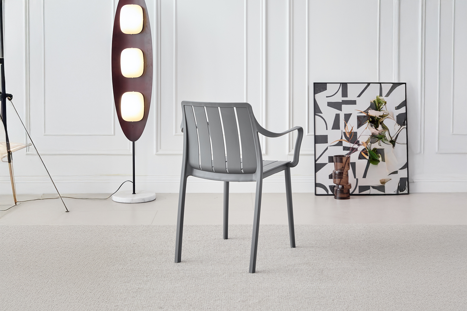 TUFEX Dining Chair - UV, Water & Moisture Resistance (Grey)