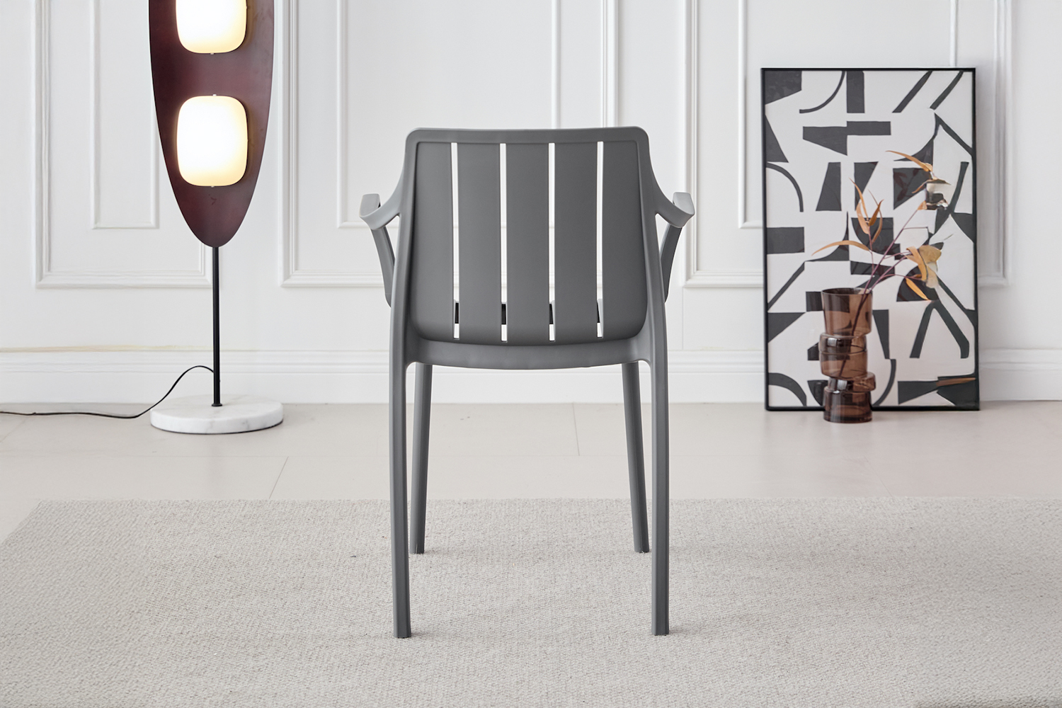 TUFEX Dining Chair - UV, Water & Moisture Resistance (Grey)