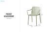 Picture of TUFEX Dining Chair - UV, Water & Moisture Resistance (Green)