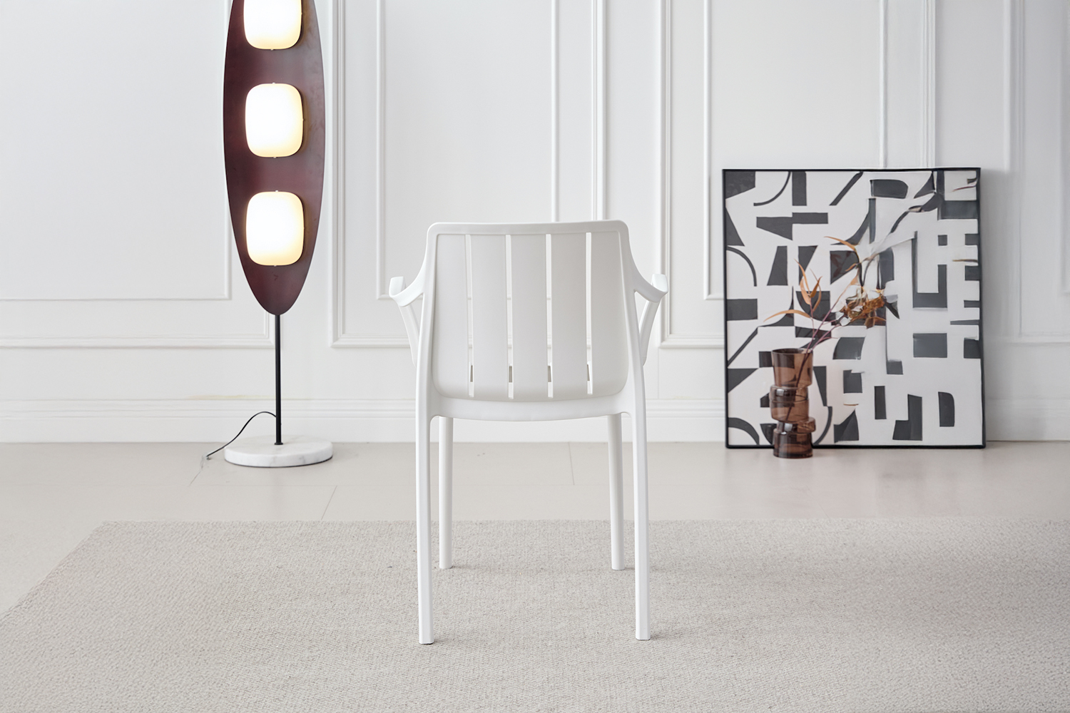 TUFEX Dining Chair - UV, Water & Moisture Resistance (White)
